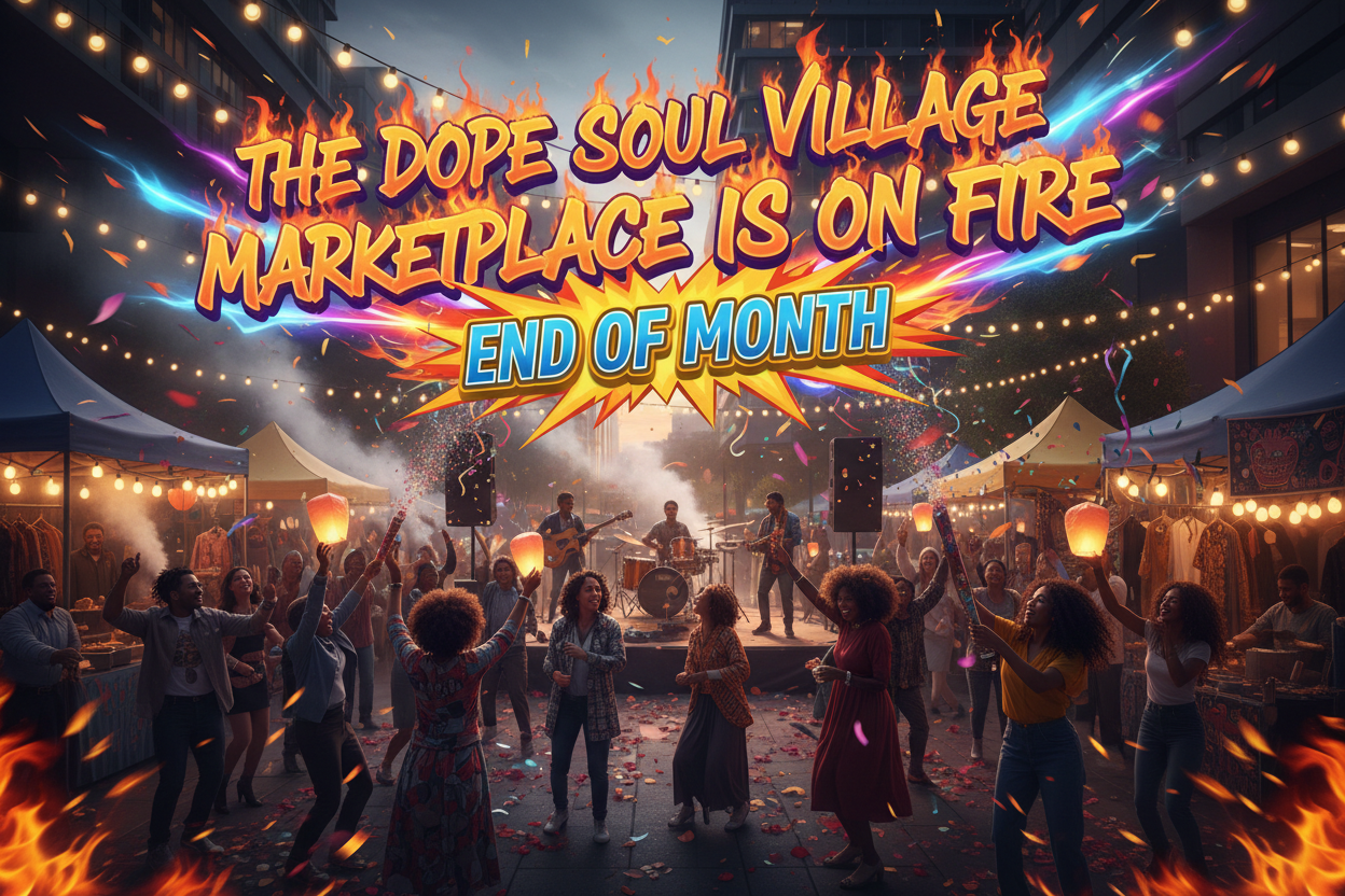 The Dope Soul Village Marketplace Is On Fire – And You’re Loving It! end of the month