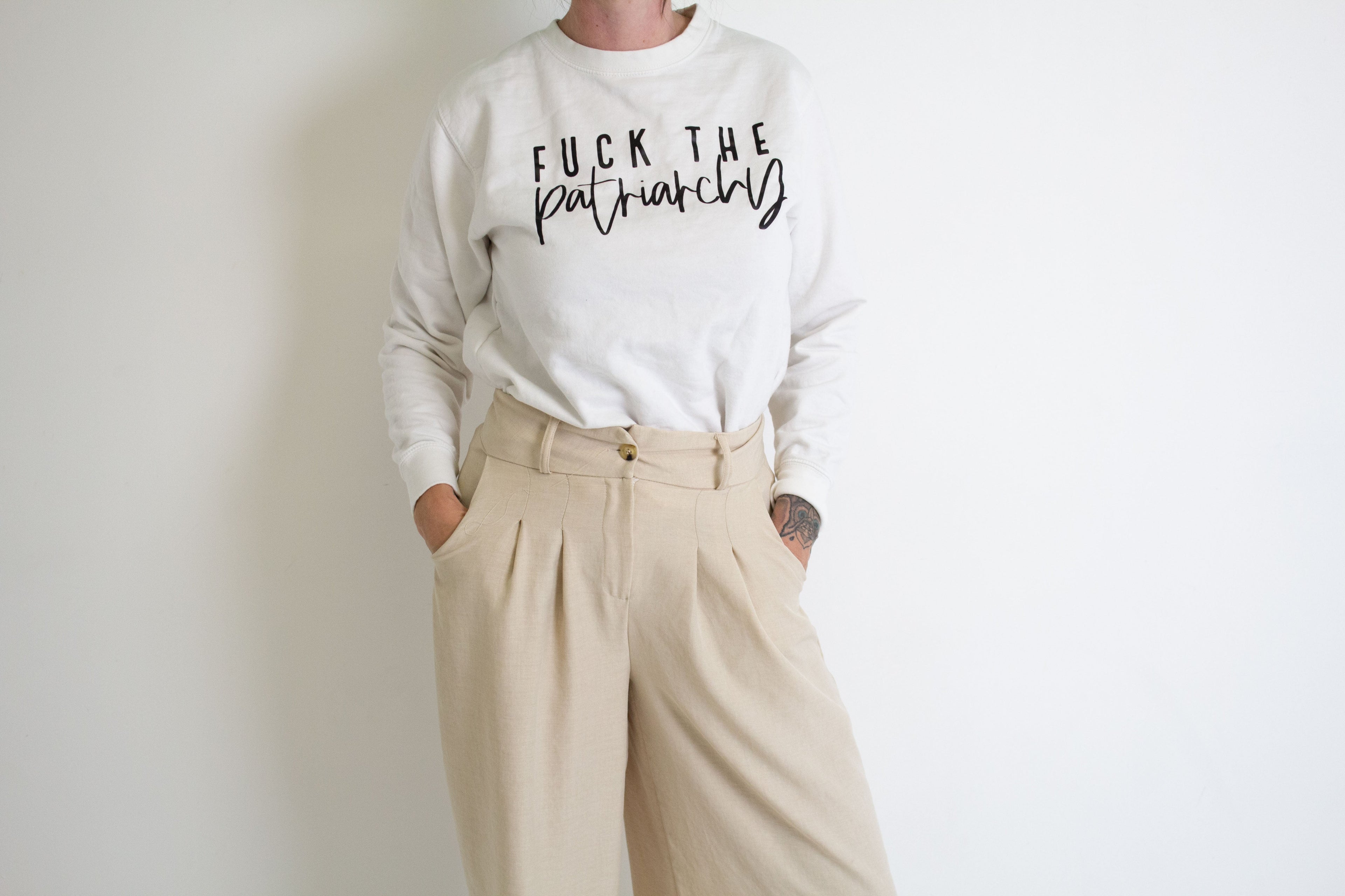 f the patriarchy feminist Sweatshirt