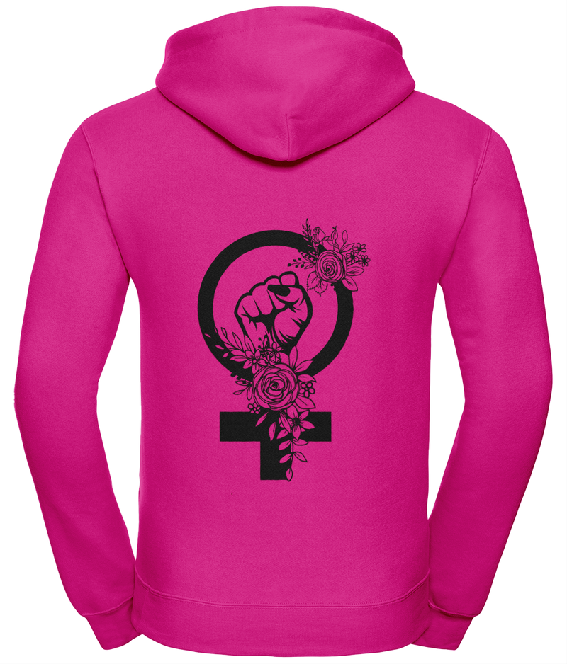 'Feminist Punch' Unisex Hoodie with Zipper | Dope Soul Village