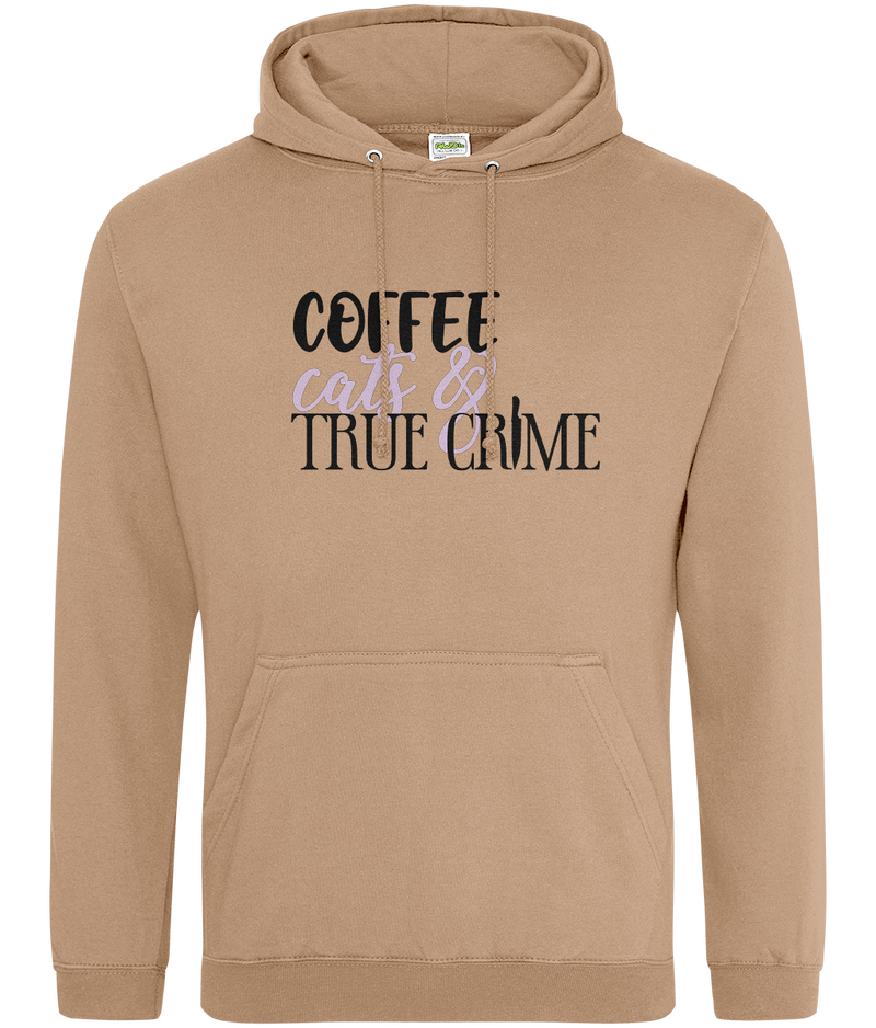 Coffee,Cats and True Crime | Unisex Hoodie | Dope Soul Village