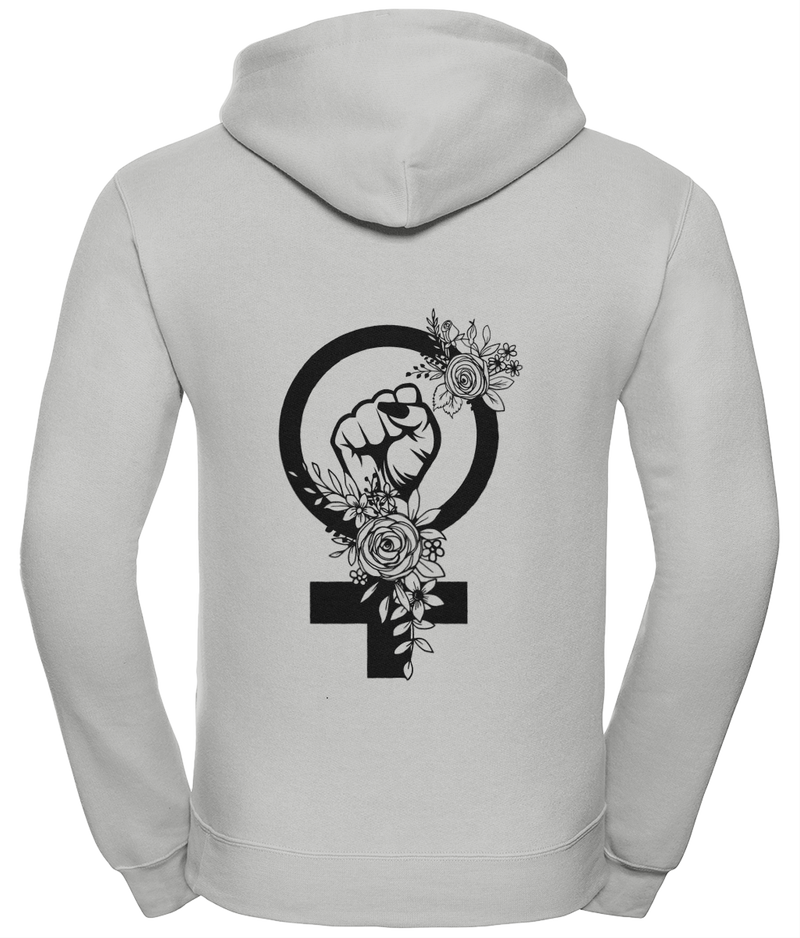 'Feminist Punch' Unisex Hoodie with Zipper | Dope Soul Village