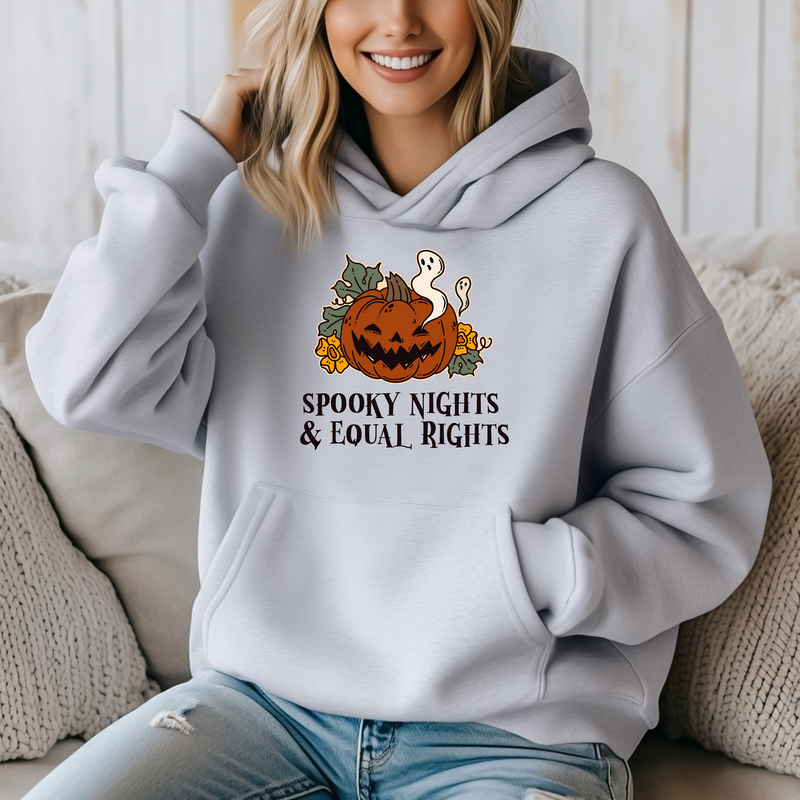 Spooky Nights & Equal Rights | Unisex Halloween Hoodie | Dope Soul Village