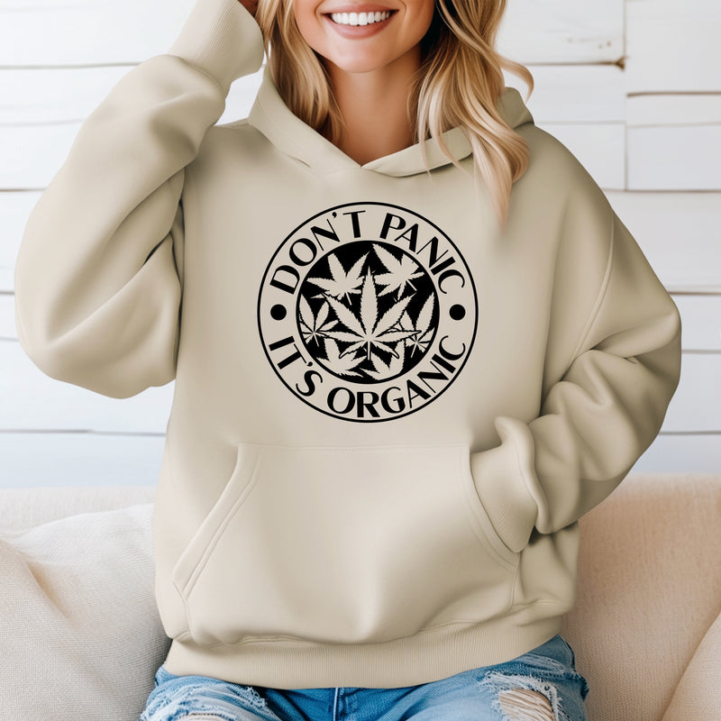 ‘Don’t panic it’s organic’ Unisex Hoodie |Dope Soul Village