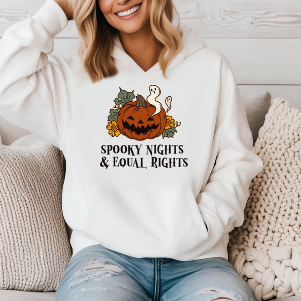 Spooky Nights & Equal Rights | Unisex Halloween Hoodie | Dope Soul Village