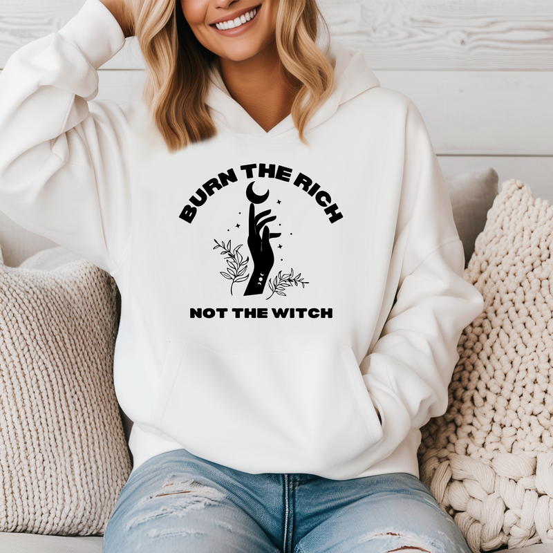 ' Fall burn the rich not the witch' Unisex Hoodie | Dope Soul Village