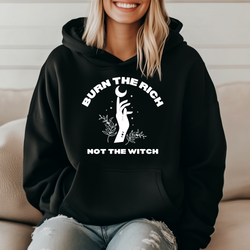 ' Fall burn the rich not the witch' Unisex Hoodie | Dope Soul Village