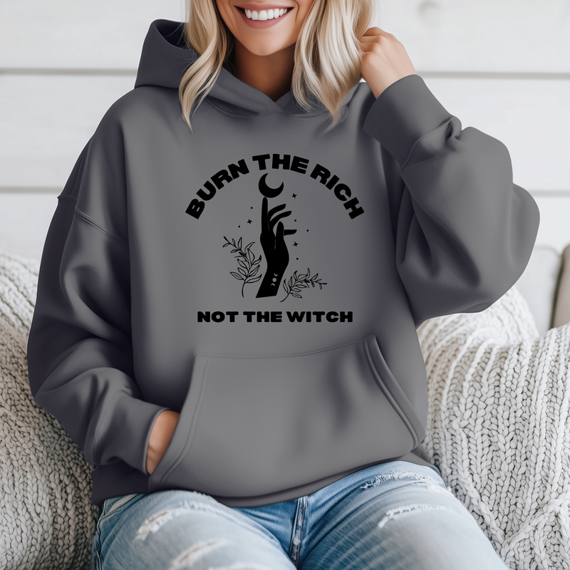 ' Fall burn the rich not the witch' Unisex Hoodie | Dope Soul Village