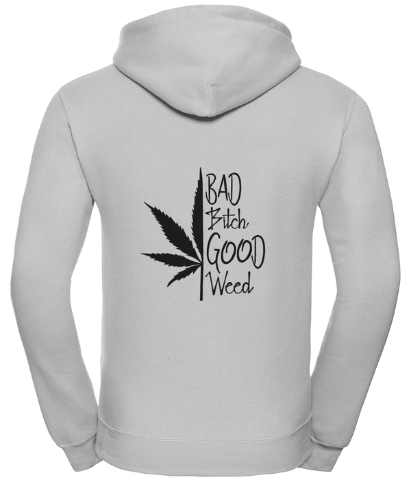 ‘Bad B*tch’ Good Weed” 420 Unisex Hoodie with Zip |Dope Soul Village