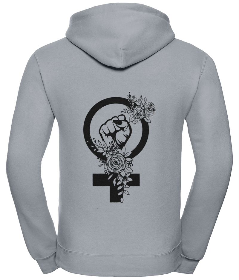 'Feminist Punch' Unisex Hoodie with Zipper | Dope Soul Village