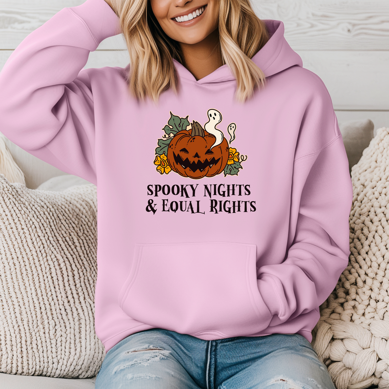 Spooky Nights & Equal Rights | Unisex Halloween Hoodie | Dope Soul Village