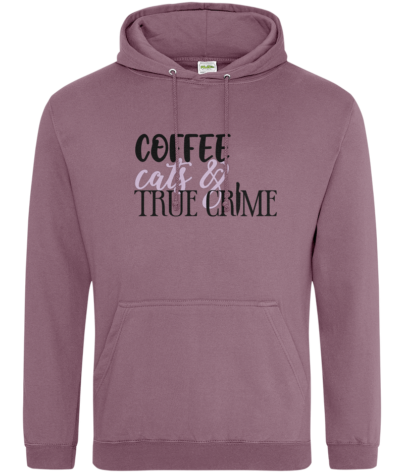 Coffee,Cats and True Crime | Unisex Hoodie | Dope Soul Village