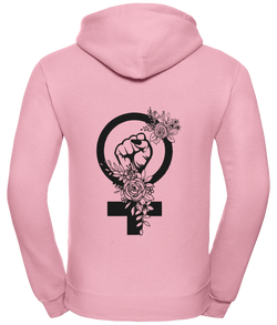 'Feminist Punch' Unisex Hoodie with Zipper | Dope Soul Village