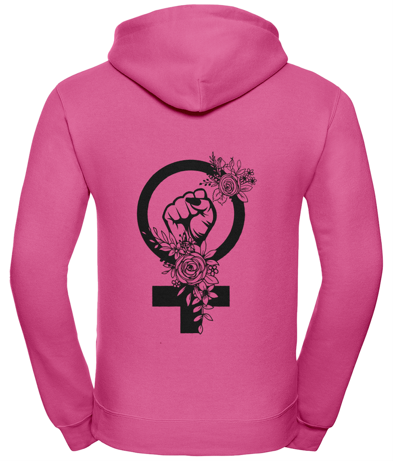 'Feminist Punch' Unisex Hoodie with Zipper | Dope Soul Village