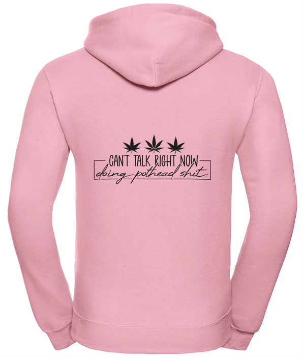 ‘Can’t talk right now - doing pothead sh*t’ Unisex Hoodie with Zip | Dope Soul Village