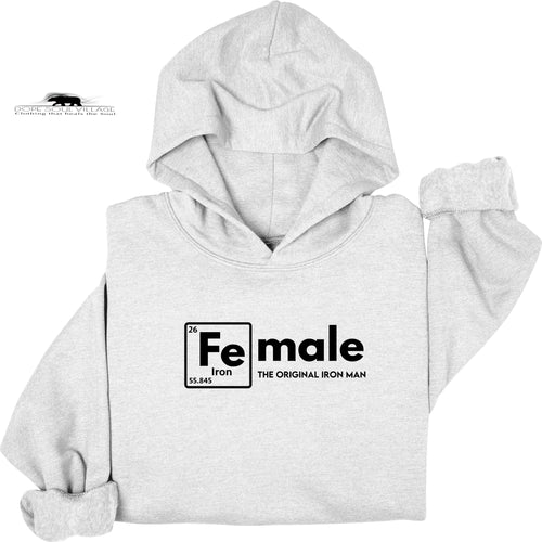 Female original Iron Man | Feminist Unisex Hoodie | Dope Soul Village