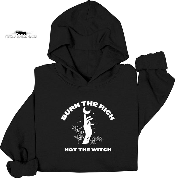 ' Burn the rich not the witch' | Witchy Hoodie | Dope Soul Village