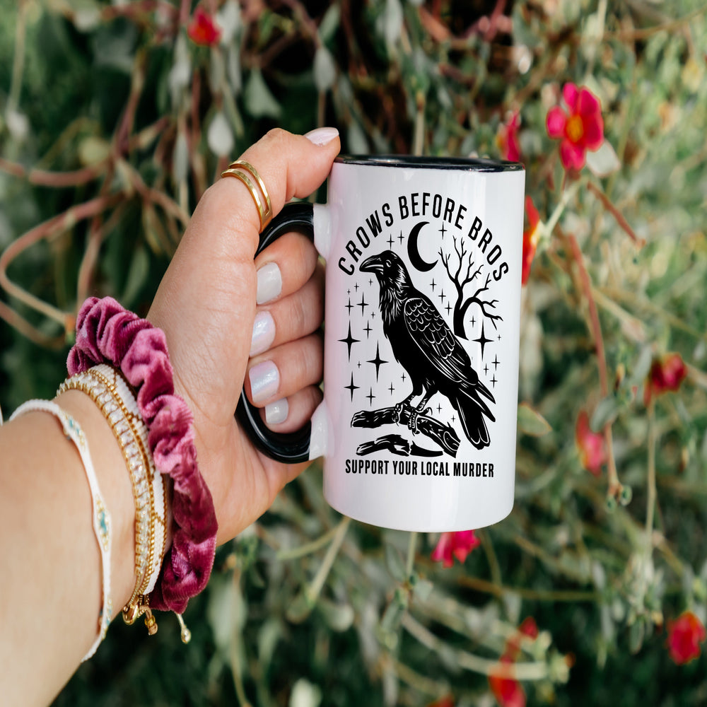 Crows before Bros|Witchy Feminist 11oz coffee mug | Dope Soul Village