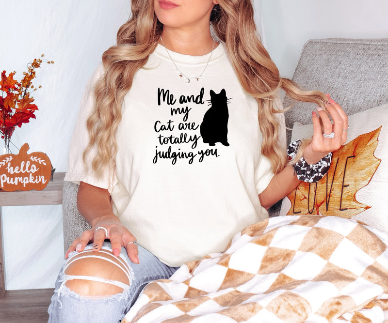 ' My cat and I talk Sh*t bit you' Unisex T-shirt | Dope Soul Village