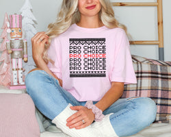 Pro Choice x 3 | Christmas Feminist Unisex T-Shirt| Dope Soul Village