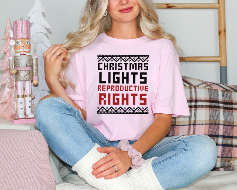 Christmas Lights & Repo Rights| Christmas Feminist Unisex T-Shirt| Dope Soul Village