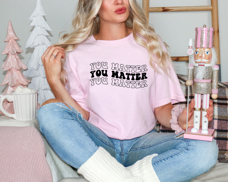 You matter x3 | Mental Health T-shirt | Dope Soul Village