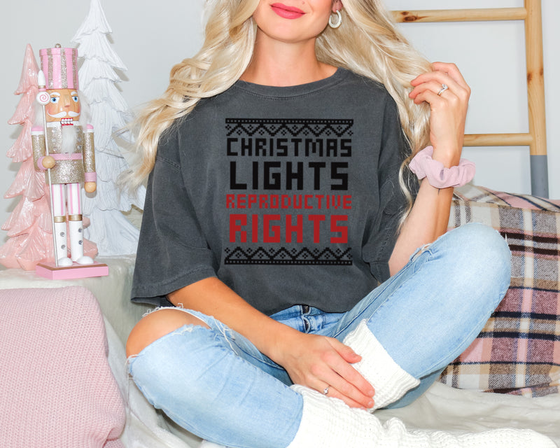 Christmas Lights & Repo Rights| Christmas Feminist Unisex T-Shirt| Dope Soul Village