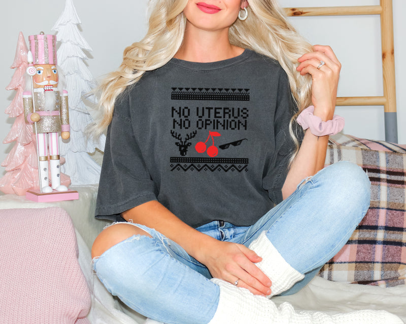 No uterus no opinion | Christmas Feminist Unisex T-Shirt| Dope Soul Village