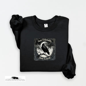 Not Friendly, Just Loyal | Crow Collection Sweatshirt 🖤✨ | DSV