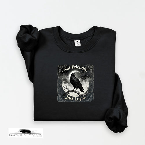 Not Friendly, Just Loyal | Crow Collection Sweatshirt 🖤✨ | DSV