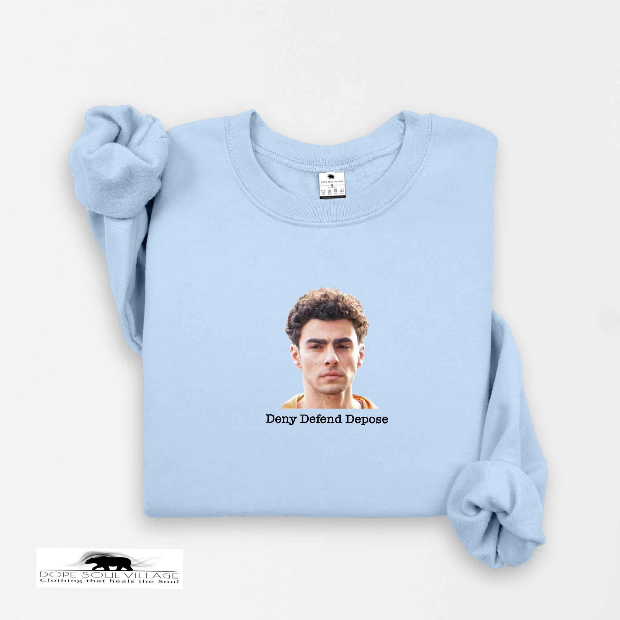 Deny Defend Depose | Luigi Inspired Unisex Sweatshirt | Dope Soul Village