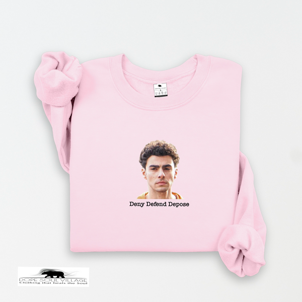 Deny Defend Depose | Luigi Inspired Unisex Sweatshirt | Dope Soul Village