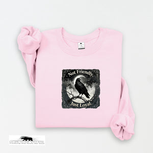 Not Friendly, Just Loyal | Crow Collection Sweatshirt 🖤✨ | DSV