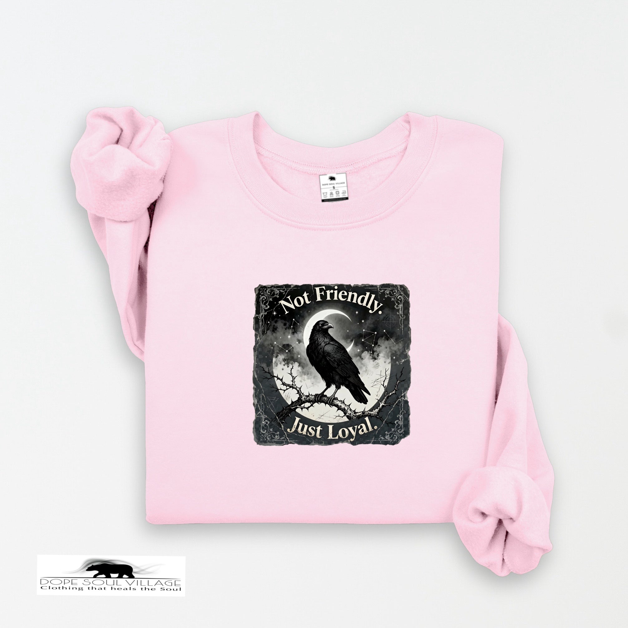Not Friendly, Just Loyal | Crow Collection Sweatshirt 🖤✨ | DSV
