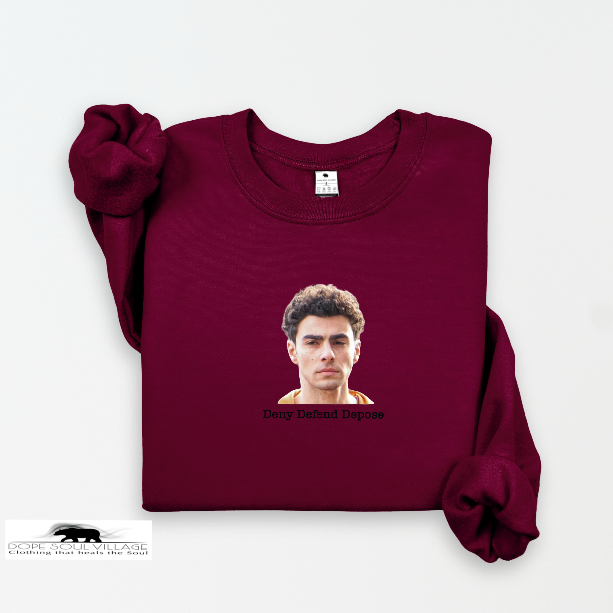 Deny Defend Depose | Luigi Inspired Unisex Sweatshirt | Dope Soul Village