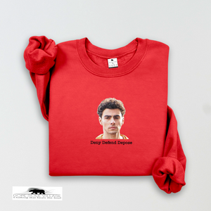 Deny Defend Depose | Luigi Inspired Unisex Sweatshirt | Dope Soul Village
