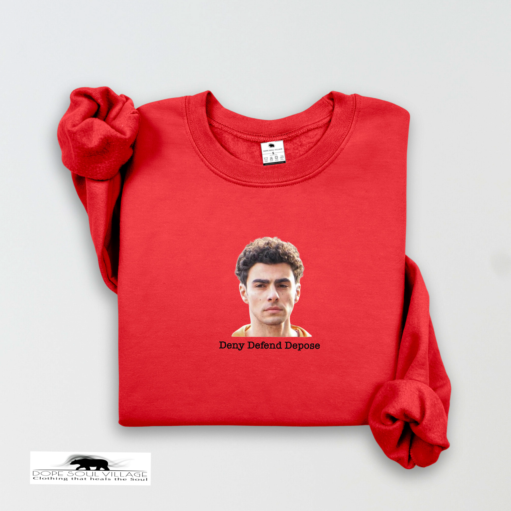 Deny Defend Depose | Luigi Inspired Unisex Sweatshirt | Dope Soul Village