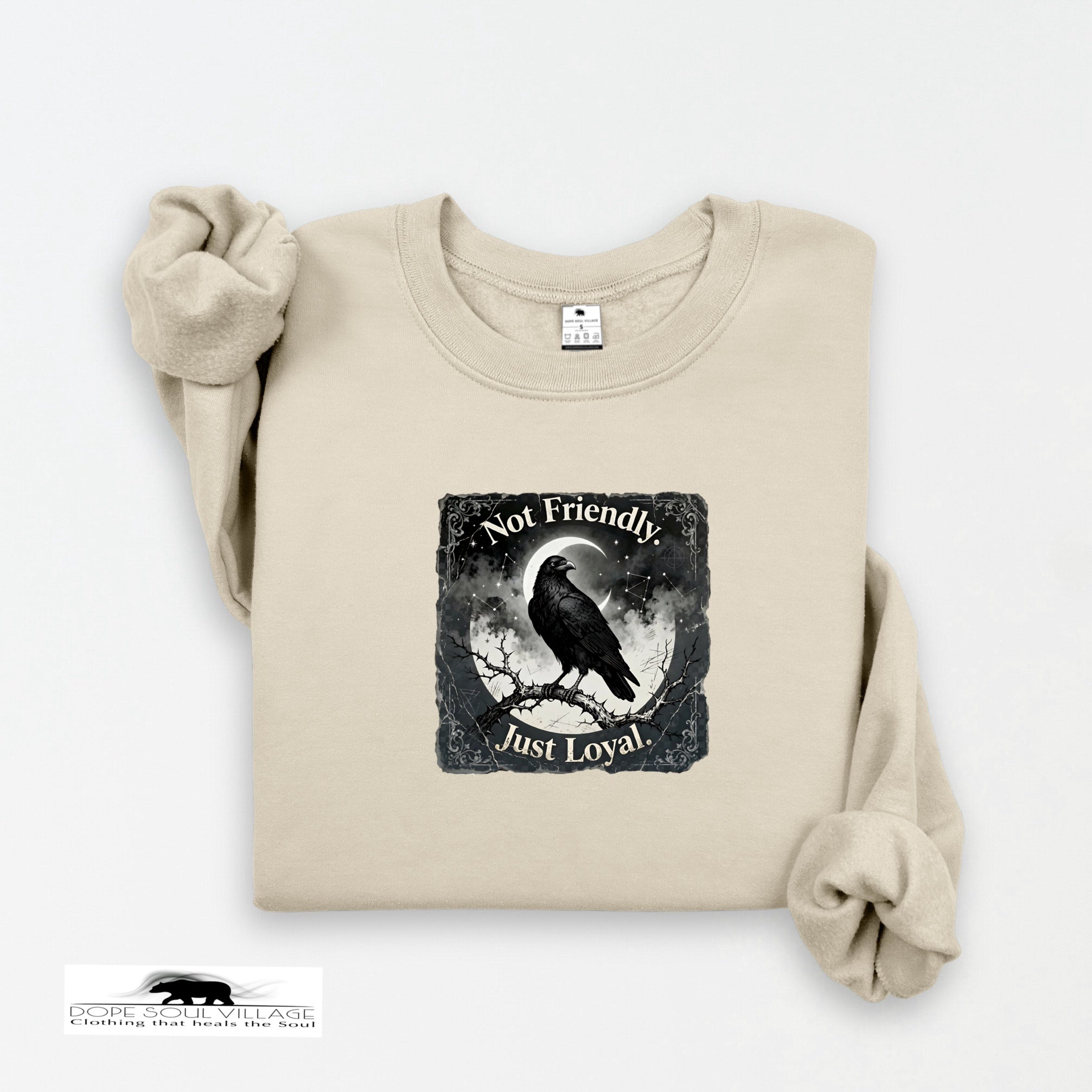 Not Friendly, Just Loyal | Crow Collection Sweatshirt 🖤✨ | DSV