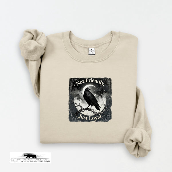 Not Friendly, Just Loyal | Crow Collection Sweatshirt 🖤✨ | DSV