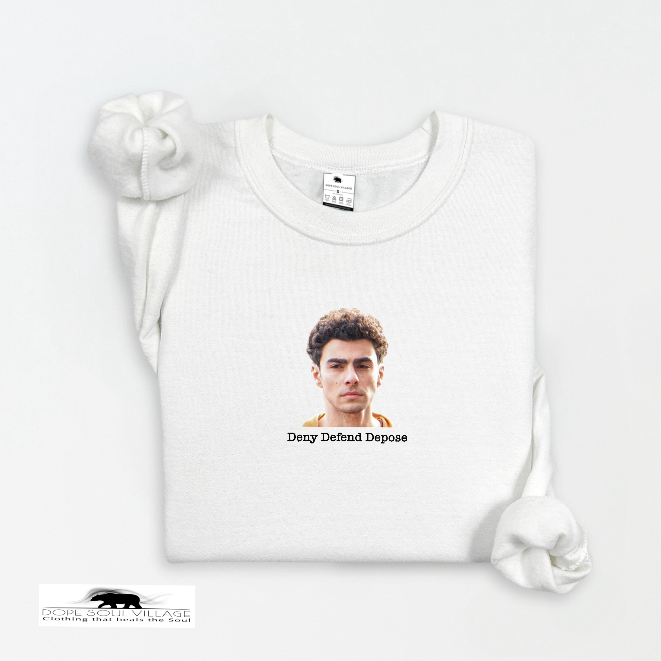 Deny Defend Depose | Luigi Inspired Unisex Sweatshirt | Dope Soul Village