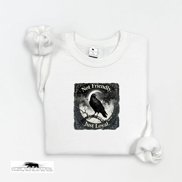 Not Friendly, Just Loyal | Crow Collection Sweatshirt 🖤✨ | DSV
