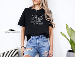 ‘Angry Women will change the world' | Feminist T-Shirt | Dope Soul Village
