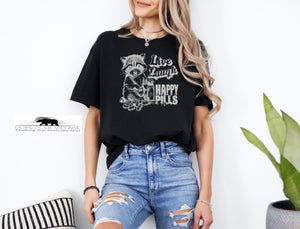 Live Laugh Happy Pills | Unisex T-shirt | Dope Soul Village 