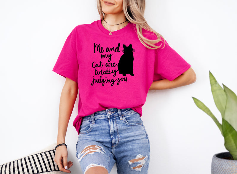 ' My cat and I talk Sh*t bit you' Unisex T-shirt | Dope Soul Village