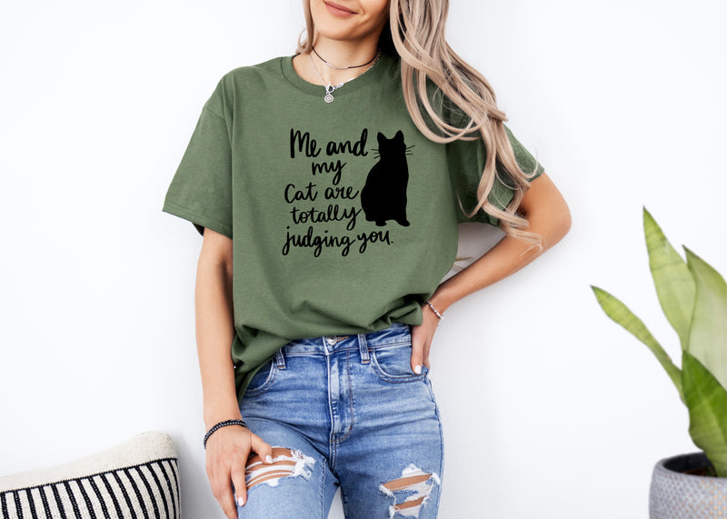 ' My cat and I talk Sh*t bit you' Unisex T-shirt | Dope Soul Village