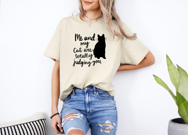 ' My cat and I talk Sh*t bit you' Unisex T-shirt | Dope Soul Village