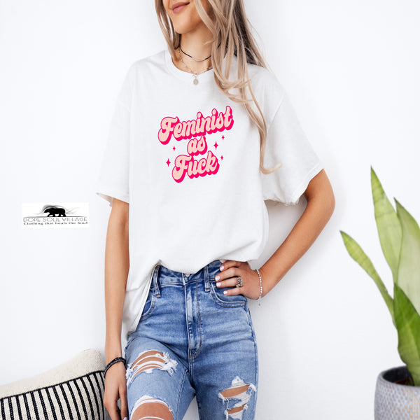 eminist as fuck feminist tshirt dope soul village | feminist small uk own business