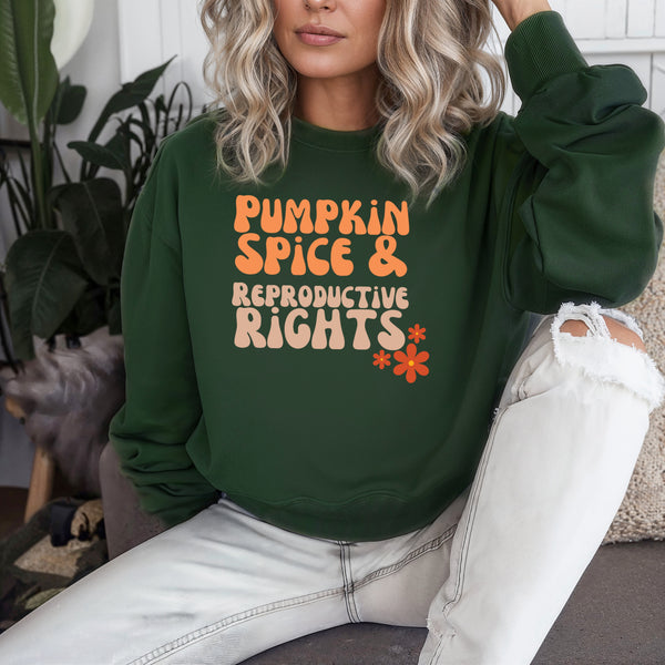 Pumpkin Spice & Repo Rights | Unisex Halloween Sweatshirt | Dope Soul Village