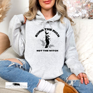 ' Burn the rich not the witch' | Witchy Hoodie | Dope Soul Village