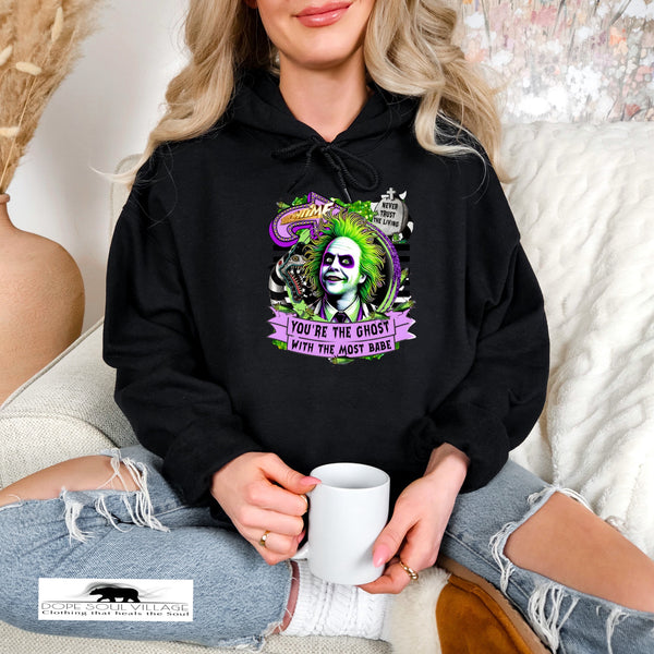 Beatlejuice Inspired |Witchy Hoodie | Dope Soul Village feminist UK based women owned business 