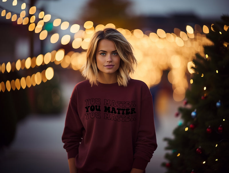 You Matter x3 | Mental Health Sweater | Dope Soul Village